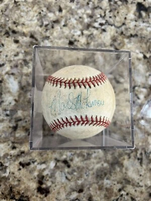 MARK MCLEMORE SIGNED AUTOGRAPHED BASEBALL - Image 1 of 4