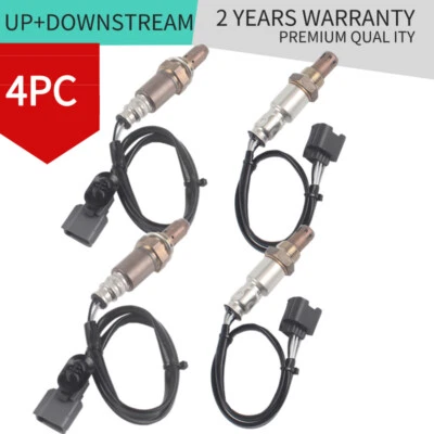 Sensores de oxígeno lambda O2 aguas arriba y aguas abajo 4 piezas para Infiniti Q40 2015 3,7 L Foto 1 de 4