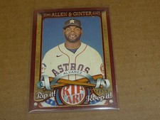 2023 Topps Allen Ginter YORDAN ALVAREZ RIP IT CARD UNRIPPED ASTROS /199 B5088