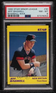 1990 Star Minor League Jeff Bagwell #30 PSA 8 HOF