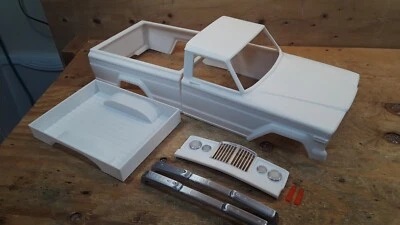 3D Printed RC CAR 1963 Jeep J10 Truck Cab & Bed 313mm WB 1/10 Body PLA Plastic - Image 1 of 4
