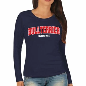 Mujer Bullterrier Downface LOGOTIPO perros perros dogmum Bully raza cachorro - Imagen 1 de 4