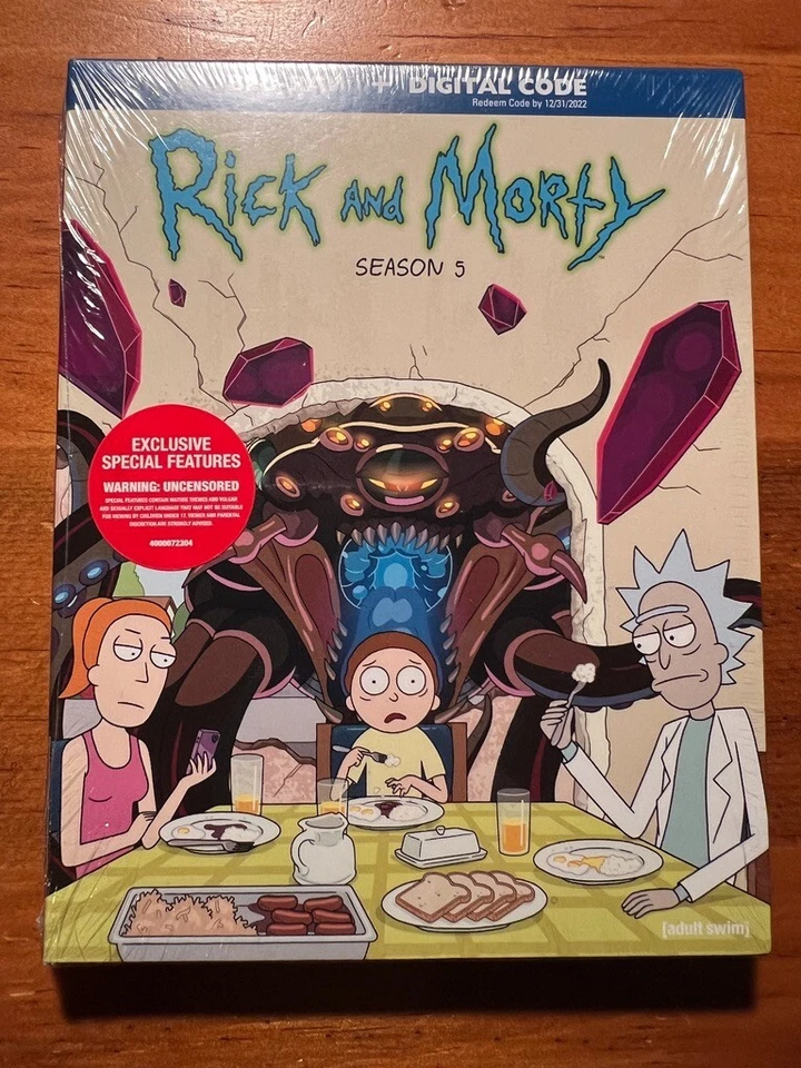 Rick And Morty Season 5 Blu-Ray w/ Slipcover, Brand NEW - Image 1 of 1