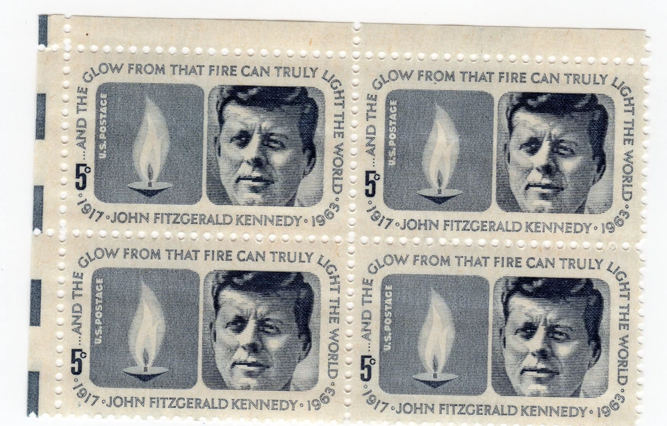 Scott #1246 John Fitzgerald Kennedy 5¢ Block of 4 Stamps - MNH - Image 1 of 1