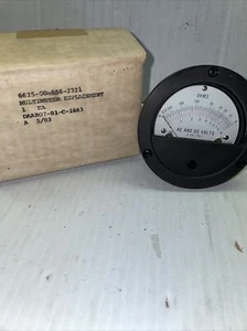 OHMS AC and DC VOLTS PANEL METER 6625-00-656-2321 - OHMS - 10 VAC ONLY NEW - Picture 1 of 6