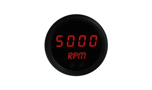 2 1/16" Digital Tachometer Red LED Gauge Black Bezel Lifetime Warranty - Picture 1 of 2