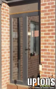 *SALE* FRENCH DOOR 2100H X 1810W BLACK - DOUBLE GLAZED ALUMINIUM - Picture 1 of 1