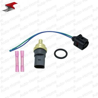 Engine Coolant Temperature Sensor + Connector For Volkswagen 2002-2017 Jetta US - Image 1 of 4