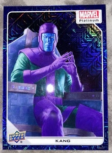 2023 Marvel Platinum Kang The Conqueror Blue Traxx 444/499 MINT! CLEAN! 💙💜 - Picture 1 of 2
