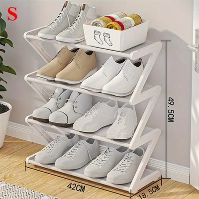 4-Tier Modern Shoe Storage Rack Space Saving Entryway Organizer Shoes Accessory - Image 1 of 4