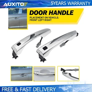 2x NEW Chrome Outside Door Handle Left Right Front For 2017-20 Hyundai Elantra D - Picture 1 of 12