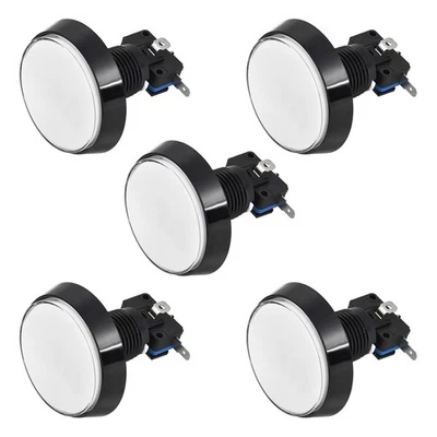5pcs Game Push Button Round 12V LED Illuminated Push Button Switch - Image 1 of 3