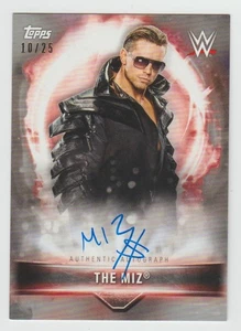 THE MIZ 2019 Topps WWE Road To Wrestlemania SILVER Autograph SP ON CARD AUTO /25 - Picture 1 of 2