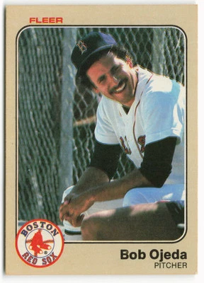 1983 Bob Ojeda Fleer - Boston Red Sox - Image 1 of 2