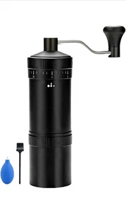 Manual Coffee Grinder, Aluminum body, Precision steel grinder, black - Picture 1 of 5