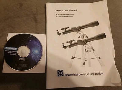 Vintage MEADE Telescope INSTRUCTION MANUAL ONLY STAR LOCATOR CD NGC/NG SERIES  - Image 1 of 4