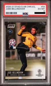2020-21 Topps Stadium Club Chrome UCL #54/ Jude Bellingham / PSA 6 - EX-MINT - Bild 1 von 2