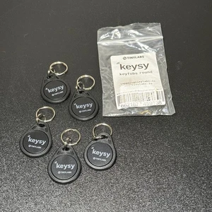 Menge 5 Keysy Wiederbeschreibbare Schlüsselanhänger RFID Runde Schlüsselanhänger US-Verkäufer! - Bild 1 von 6