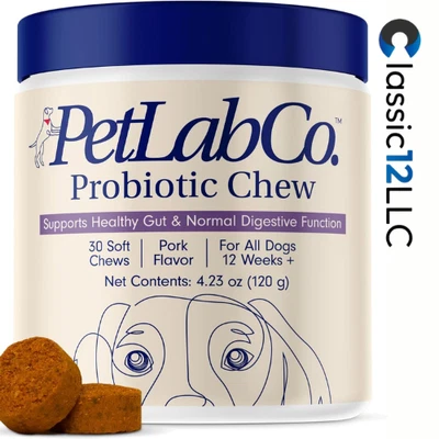 AS PITCHER SHOWS New-PetLabCo. Probiotic Chew Probiotics For DogsPork Flavor 30 Soft Chews 120g
