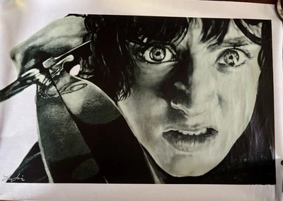 Canvas LOTR Frodo w/ Sting Print.                                  18 1/2” X 13” - Image 1 of 4