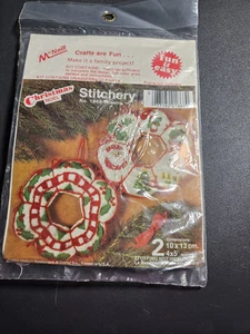 Vintage McNeill Stitchery 1980 # 1868 Kränze Neu in Verpackung versiegelt - Bild 1 von 3