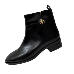 Tory Burch Women's Everly Leather Ankle Booties Black Left 5.5 Right 6 Mismatch - Picture 1 of 6