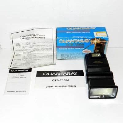 Quantaray QTB-7500A Shoe Mount Flash for Nikon AF cameras - Image 1 of 4