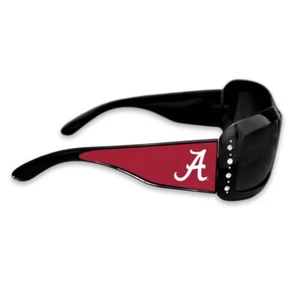 Gafas de sol Alabama Crimson Tide negras con logotipo y pedrería cristalina - Imagen 1 de 1