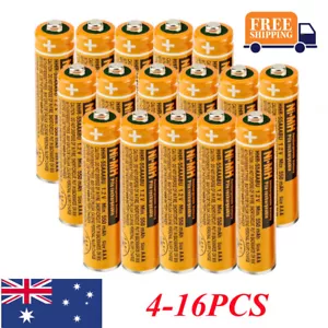 4-12x Panasonic NI-MH AAA Rechargeable Batteries 1.2V 550MAH for Cordless Phones - Picture 1 of 16