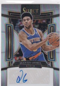 Panini Select NBA 2023-24 No. SS-GME Quentin Grimes Auto Silver Prizm 14/249 - Bild 1 von 2