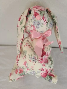 Bunny Plush 1988 7" Drummers West peluche juguete flores florales vintage - Imagen 1 de 6