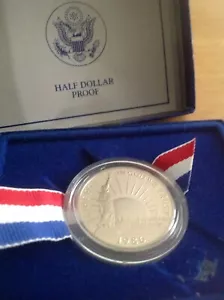 1986 US Liberty Clad Proof Half Dollar - Picture 1 of 4