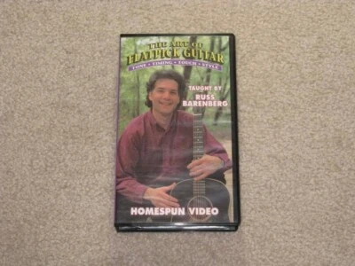 The Art of Flatpick Guitar Russ Barenberg VHS with booklet 1989 flat picking - Image 1 of 3