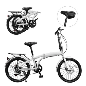 20 inch Folding Bike with 7 Speed Gears Foldable Bicycle Adjustable Seat SALE! - Picture 1 of 24