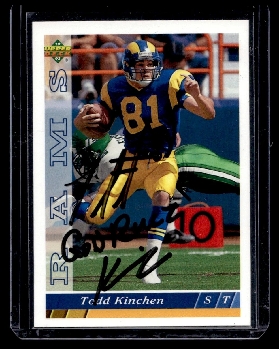 1993 Upper Deck #329 Autographed Todd Kinchen  Trading Card