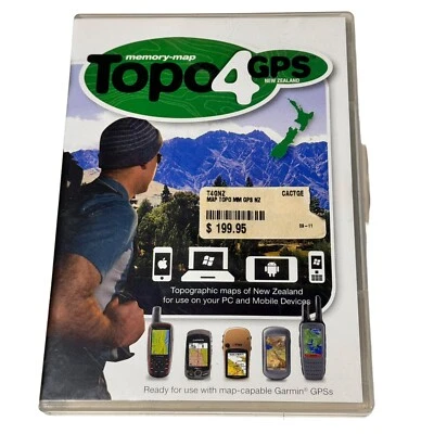 Topo4GPS New Zealand Topo Map PC Mac Garmin GPS - Image 1 of 4