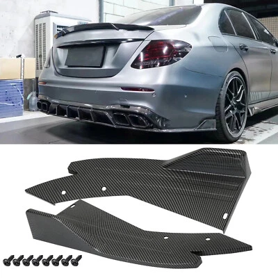 Difusor de parachoques trasero divisor labio faldones laterales carbono para Mercedes Benz CLS 63 Foto 1 de 4