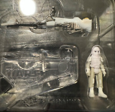 Star Wars Micro Galaxy Squadron Snowtrooper with Hoth Speeder Bike Series 3 rare