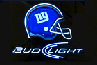 New York Giants Bvd Light Helmet 20&quot;x16&quot; Light Lamp Neon Sign Beer Bar Glass