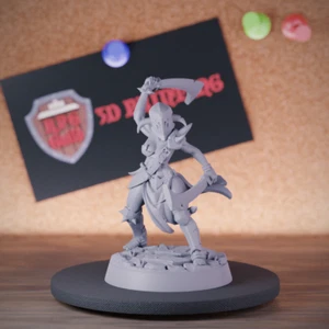 Weiblicher halber Ork Grunt Miniatur Berserker Monster Dungeons and Dragons Mini DnD - Bild 1 von 8