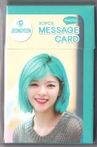 Tarjeta de mensaje fotográfico DOS VECES Jeong Yeon paquete 30P K-POP 2203 - Imagen 1 de 3