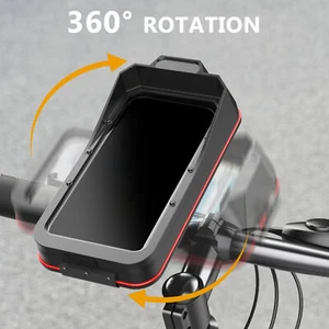 Motorcycle Phone Holder Mount Waterproof Handlebar Phone Mount Stand comfy - Photo 1 sur 9