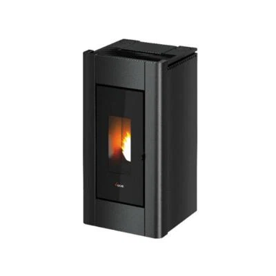 Stufa a pellet Cadel Prince Plus 11 canalizzata Antracite Inox Wi-Fi A+ 11 kW - Immagine 1 di 4