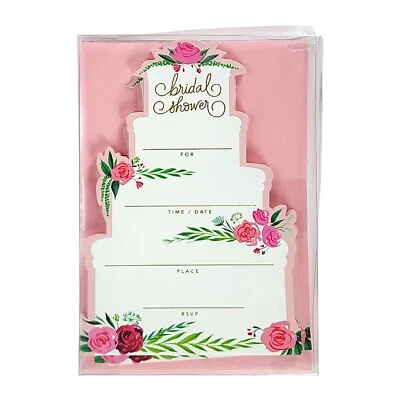 Hallmark Invitaciones de Ducha Nupcial, Pastel de Boda, Colección 20 ct. Precintada Foto 1 de 4