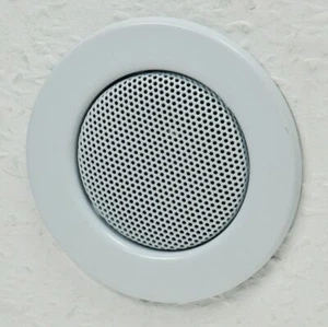 Haut-parleur encastrable haut-parleur de plafond aspect halogène 8 cm Ø, 6 cm blanc - Photo 1/8