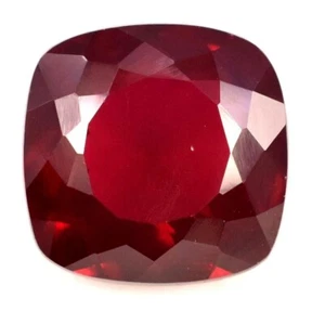 12.45 Ct  Natural Deep Red Ruby Emerald AAAA+ Cut CERTIFIED VVS Loose Gemstone - Picture 1 of 4