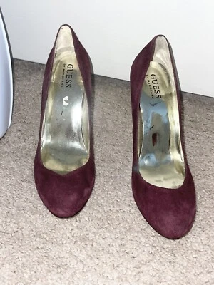 💃🏽 Zapatos de gamuza Zapatos de tacón de aguja Cuero Guess Marciano Drifter 👠 7.5 Foto 1 de 4