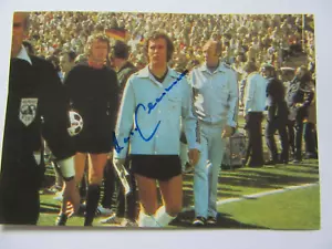 Franz Beckenbauer - signiert - FIFA WM 1974 Deutschland DFB Bergmann Sammelbild - Bild 1 von 2