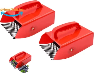 Berry Picker 2 Pack Berry Pickers and Rakes with Metallic Comb &Ergonomic Handle - Picture 1 of 8