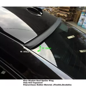 Stock 244R Type Rear Window Roof Spoiler Wing Fits 2012~2017 JAGUAR XF Sedan - Picture 1 of 7